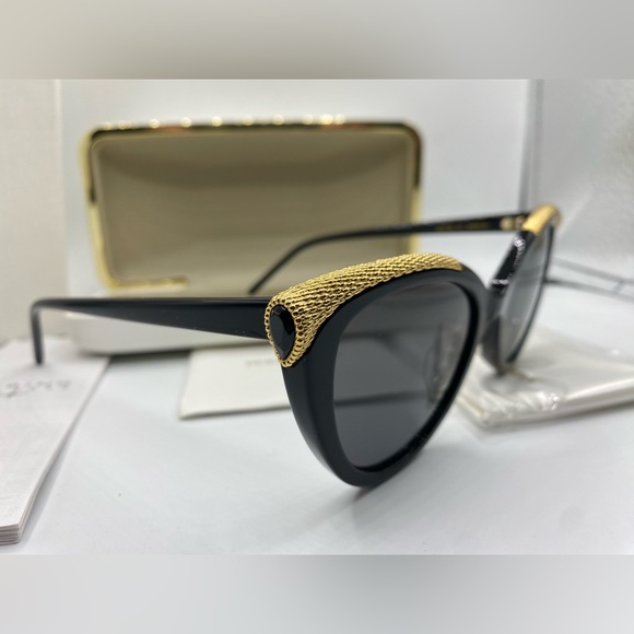 🏆Boucheron 18K GP BC0016S 001.‼️Size 53–19-140‼️Cat Eye made in Italy 🇮🇹🏆 - Picture 2 of 16